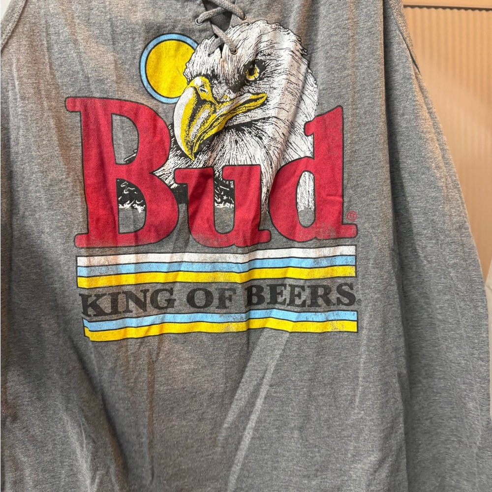 Bud King of beer lace up tank /Torrid